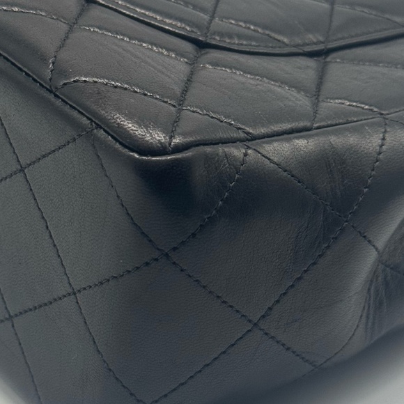 SOLD Chanel Jumbo Single Flap Shoulder Bag with Black Interior Series (96-97) - Picture 15 of 16